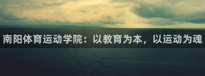 vsport体育官方正版app娱乐是那个系列的台子:南阳体育